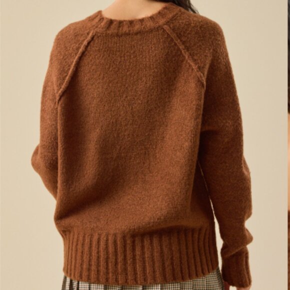 Altar'd State Chestnut Laurel Raglan Sweater NEW - Picture 6 of 9